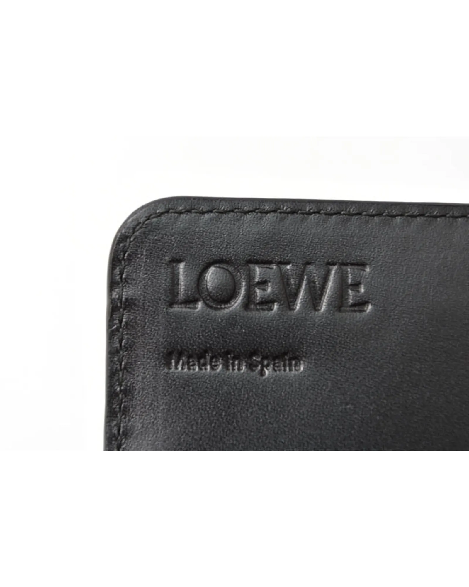 Anagram Calfskin Long Wallet in Black by Loewe