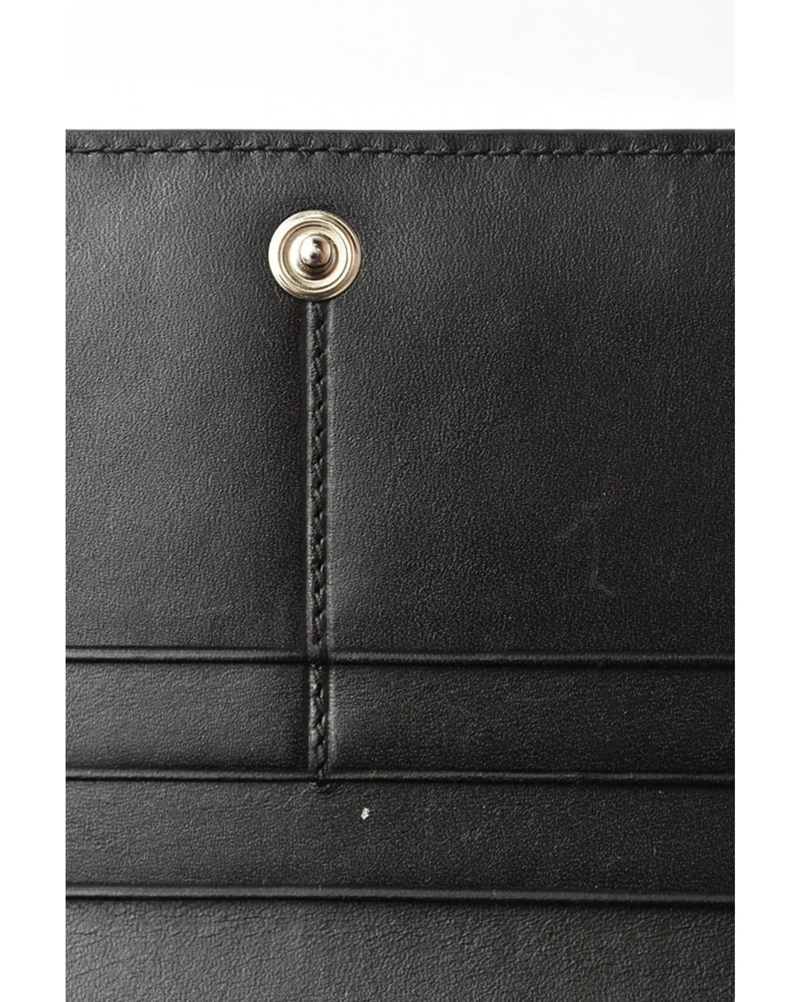 Anagram Calfskin Long Wallet in Black by Loewe