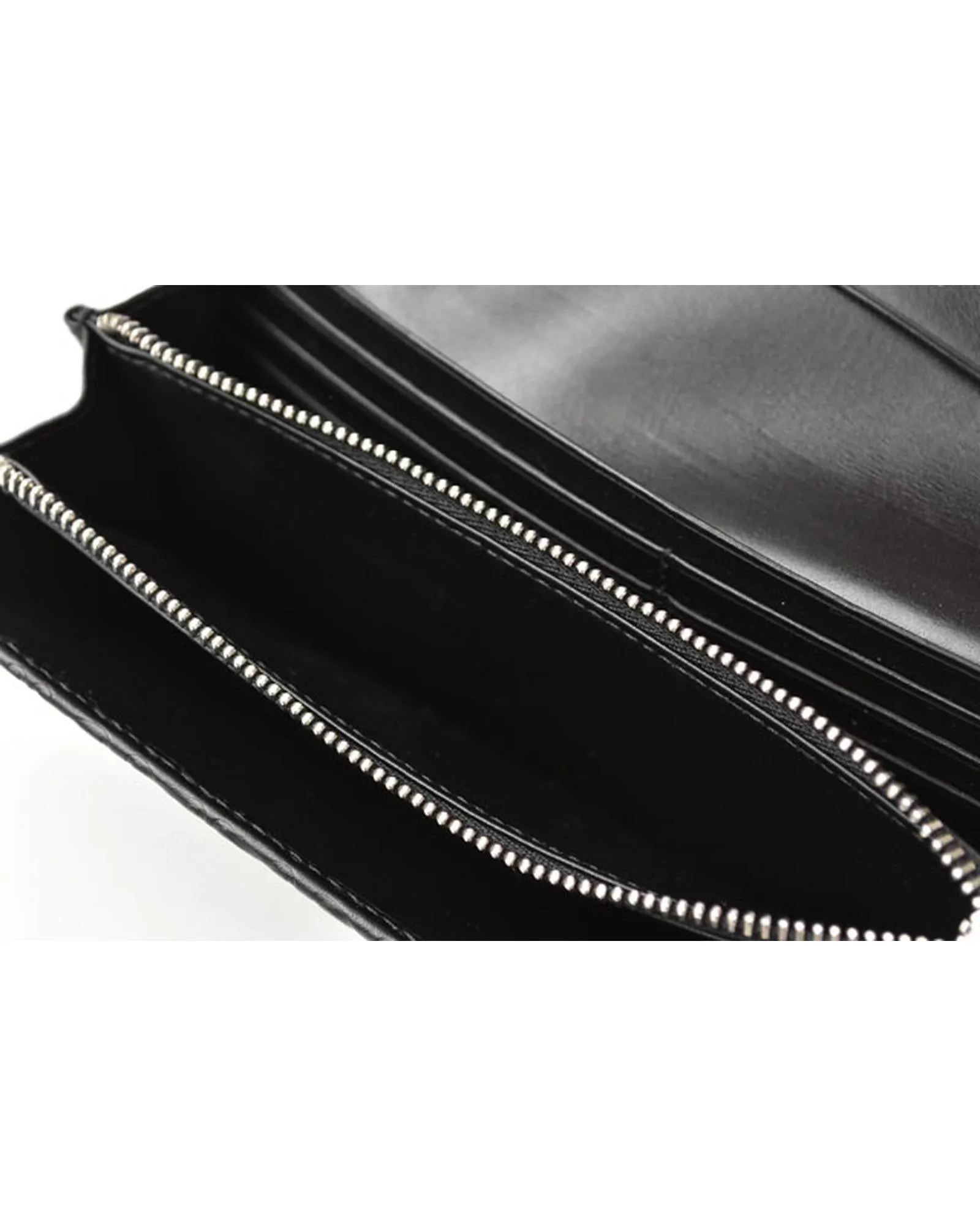 Anagram Calfskin Long Wallet in Black by Loewe