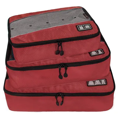 BAGSMART 3 Pcs Unisex Clothing Packing Cubes Travel Bags For Shirts Pants Garments Travel Duffle Bag Organizers