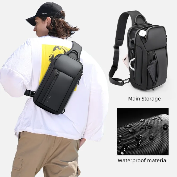 BANGE BG-7566 Oxford Fashion Waterproof Shoulder Chest Bag(Black)