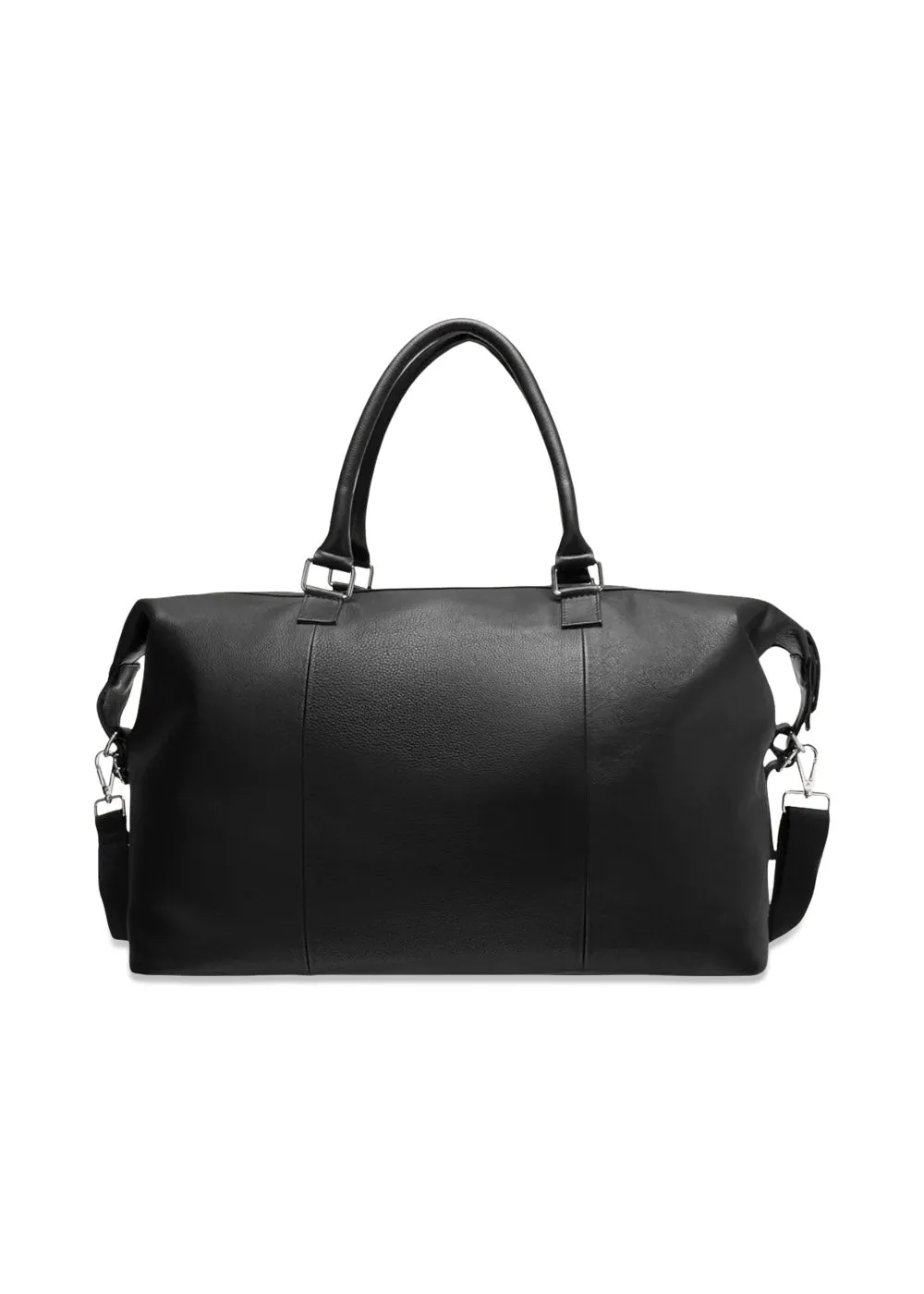 Blake Leather Weekend bag - Black/Light Ivory