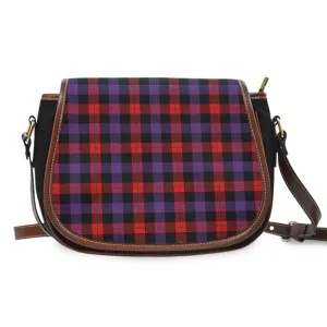 Broun Modern Tartan Saddle Bag