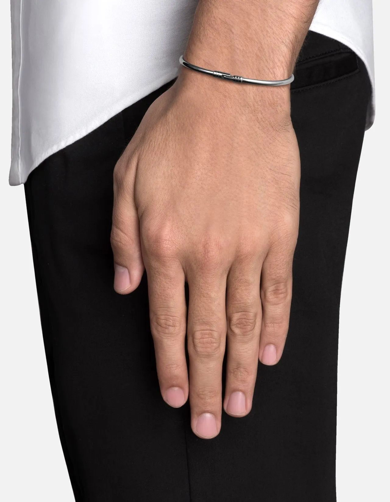 Chamber Cuff, Sterling Silver