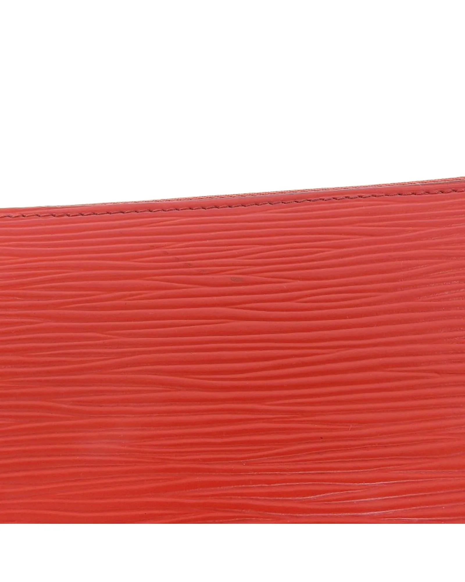 Epi Leather Long Wallet in Red for Women