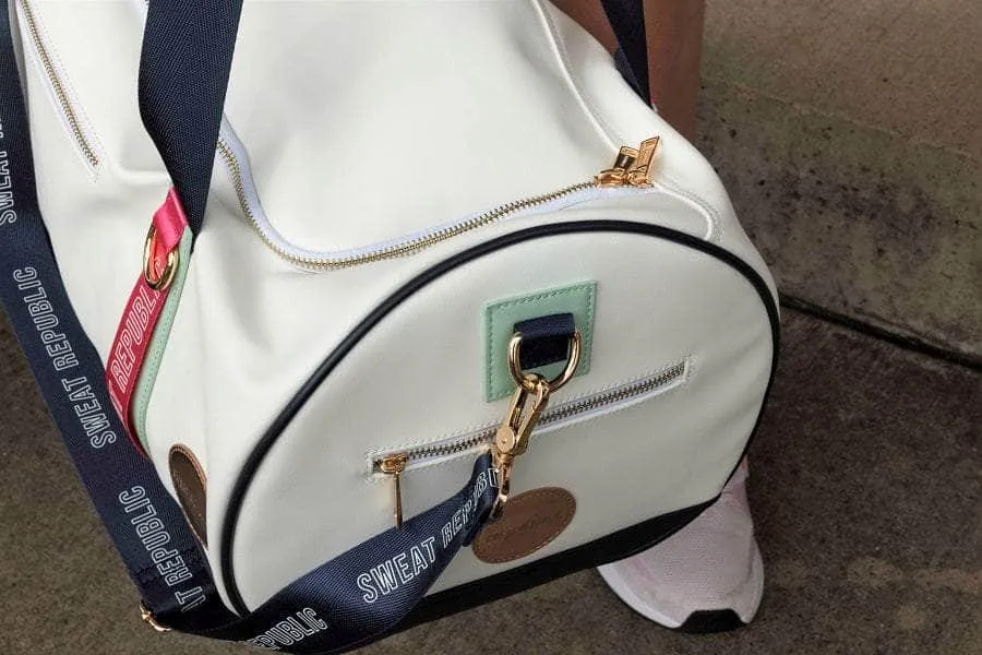 Gym Club Sports Bag White