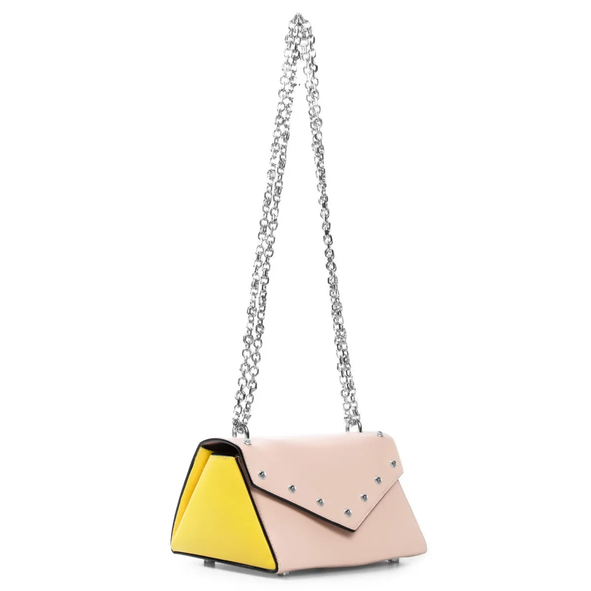 Marni Small Triangle Shoulder Bag in Pink