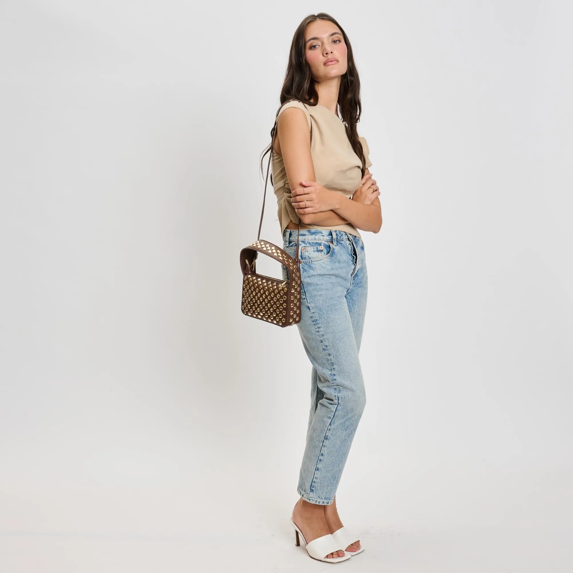 MODA LUXE Isabel Studded Crossbody Bag - More Colors Available