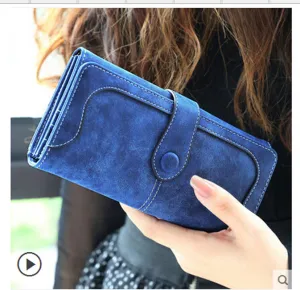 New Fashion Retro Matte Stitching Wallet