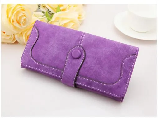 New Fashion Retro Matte Stitching Wallet