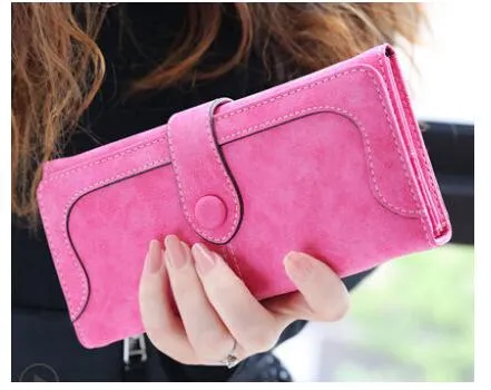 New Fashion Retro Matte Stitching Wallet