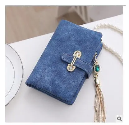 New Fashion Retro Matte Stitching Wallet