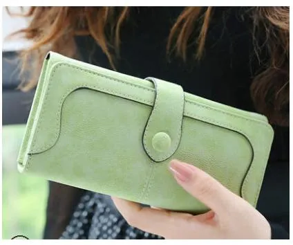 New Fashion Retro Matte Stitching Wallet