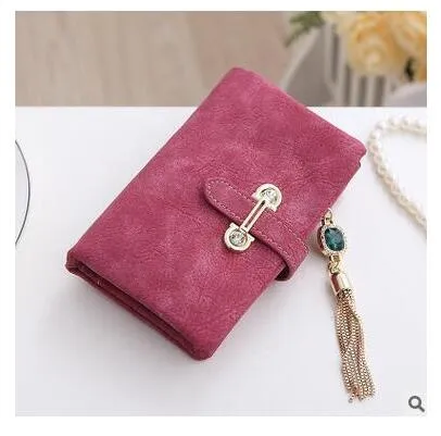New Fashion Retro Matte Stitching Wallet