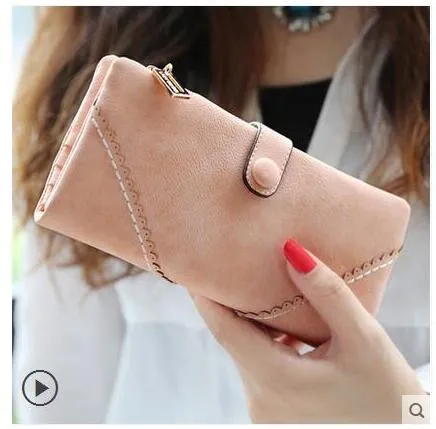 New Fashion Retro Matte Stitching Wallet