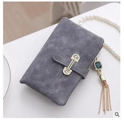 New Fashion Retro Matte Stitching Wallet