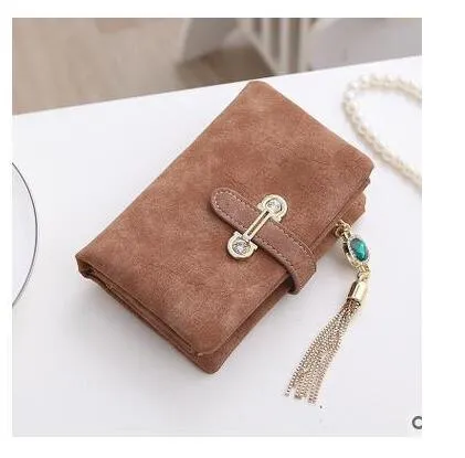New Fashion Retro Matte Stitching Wallet