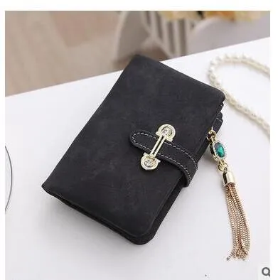 New Fashion Retro Matte Stitching Wallet