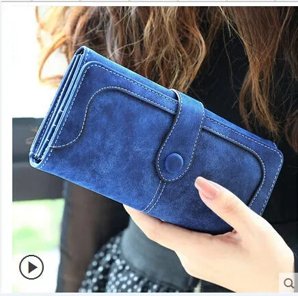 New Fashion Retro Matte Stitching Wallet