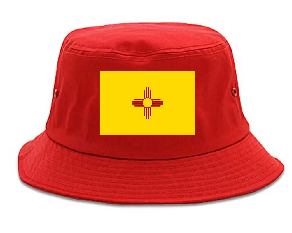 New Mexico State Flag NM Chest Mens Bucket Hat