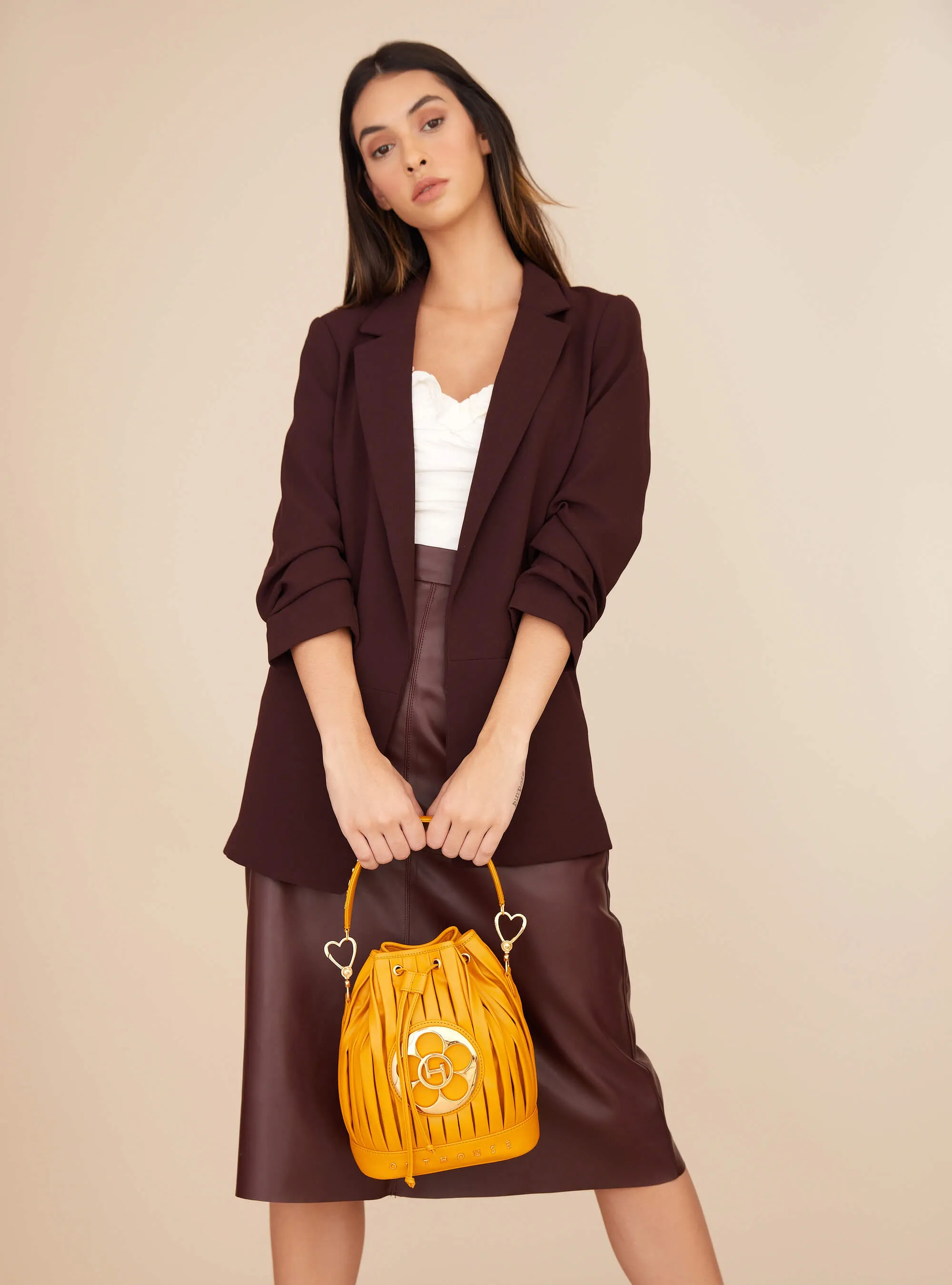 OH Poppi Bucket Bag in Auker Yellow
