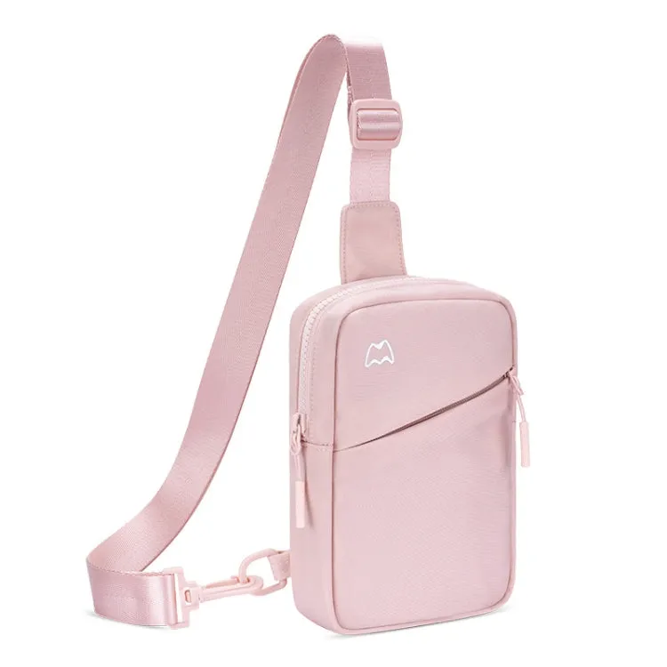 Outdoor Sports Chest Bag Lightweight Cell Phone Crossbody Packs(Pink)