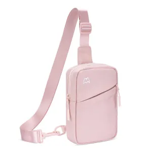 Outdoor Sports Chest Bag Lightweight Cell Phone Crossbody Packs(Pink)