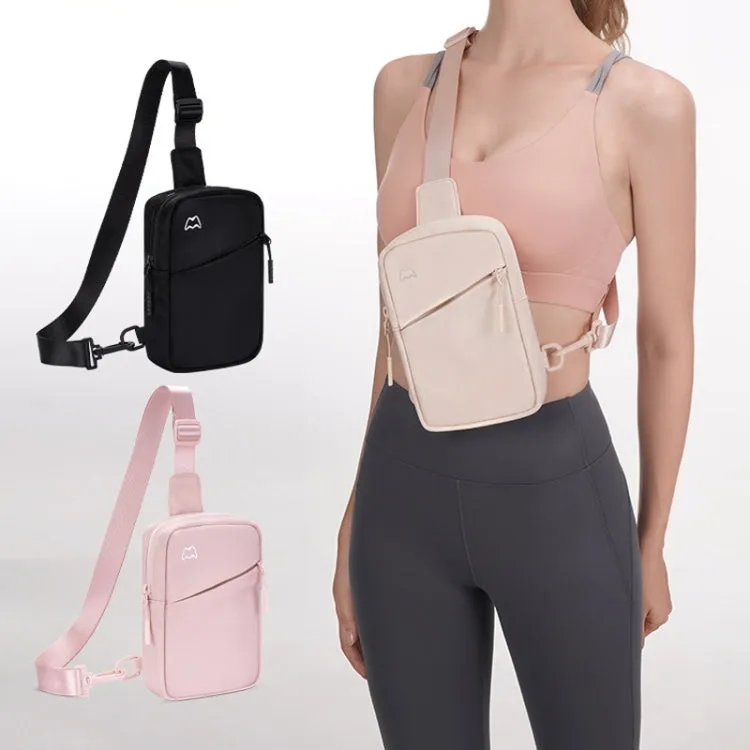 Outdoor Sports Chest Bag Lightweight Cell Phone Crossbody Packs(Pink)