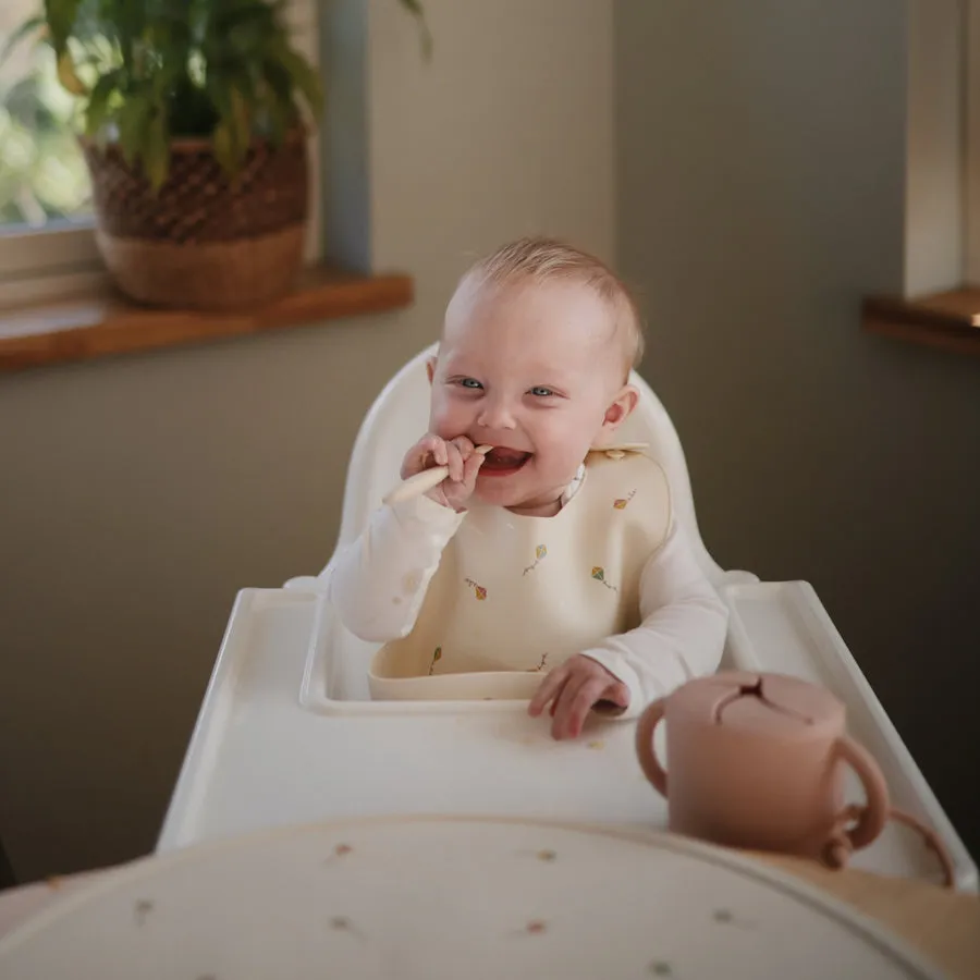 Silicone Baby Bib - Kites by Mushie & Co