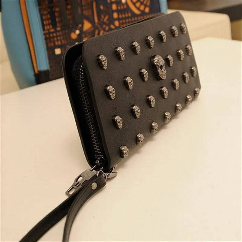 Skull Hard Rock Leather Wallet