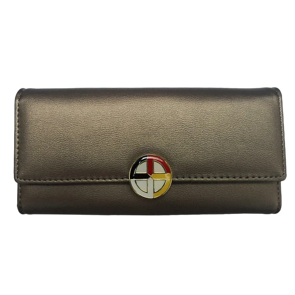 Snap Wallet w/ Medicine Wheel Button