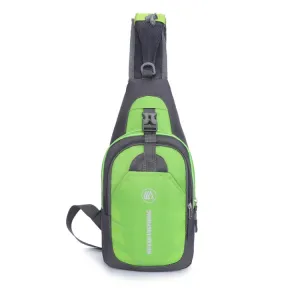 WEIKANI Single Shoulder Diagonal Mini Chest Bag Outdoor Sports Bag(Green)