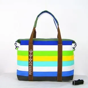 Women Canvas Messenger Bag Female Shoulder Bags Ladies Beach Top-Handle Bags Stripe Tote Shopping Purse Bolsa Large Handbags