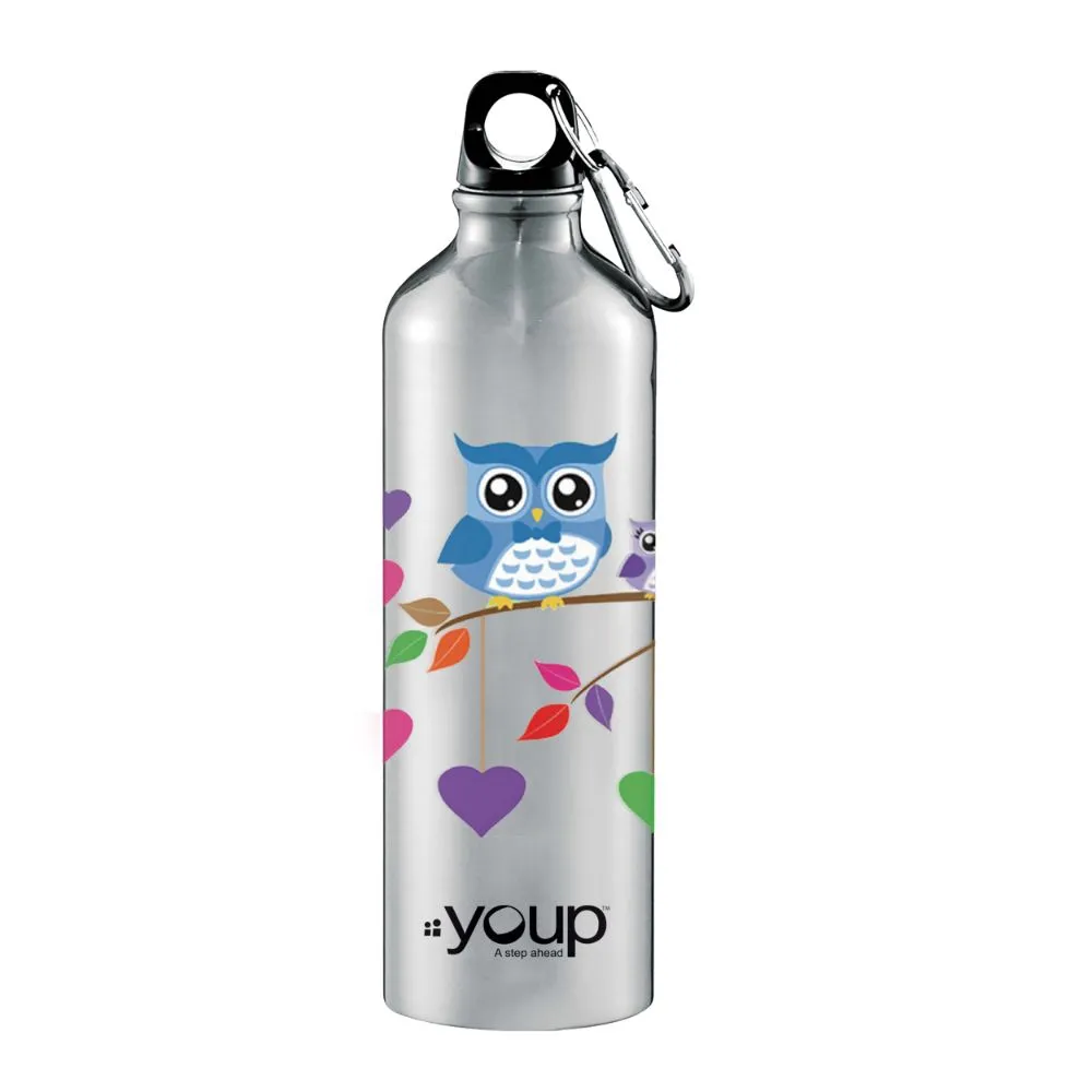 Youp Stainless Steel Silver Color Sports Series Kids Sipper Bottle Mighty - 750 Ml